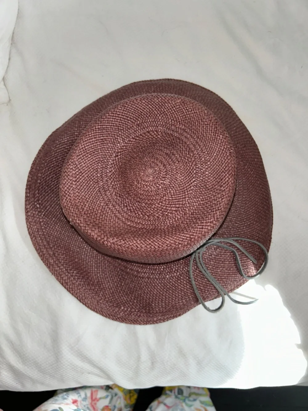Lisa Battaglia rich brown straw beach pool summer hat
